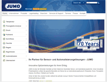 Tablet Screenshot of jumo.ch